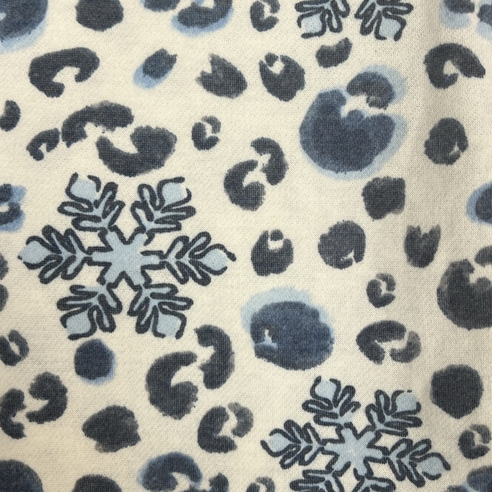 Rockin Around Snowflake Leopard Print Loungewear Jogger PJ Sweat Pants NWOT - Picture 4 of 11